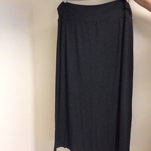 Maxi Gray Stretchy Skirt SZ XXL/2XG (20)
